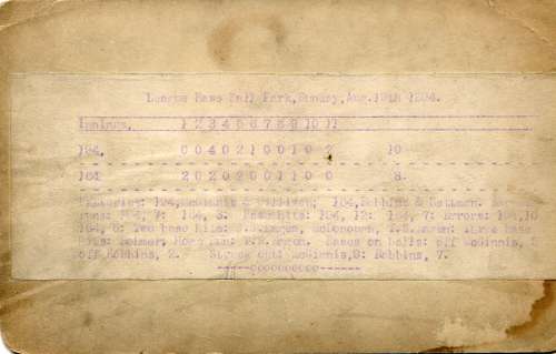 League Base Ball Park Philadelphia, PA Sunday August 19th, 1894